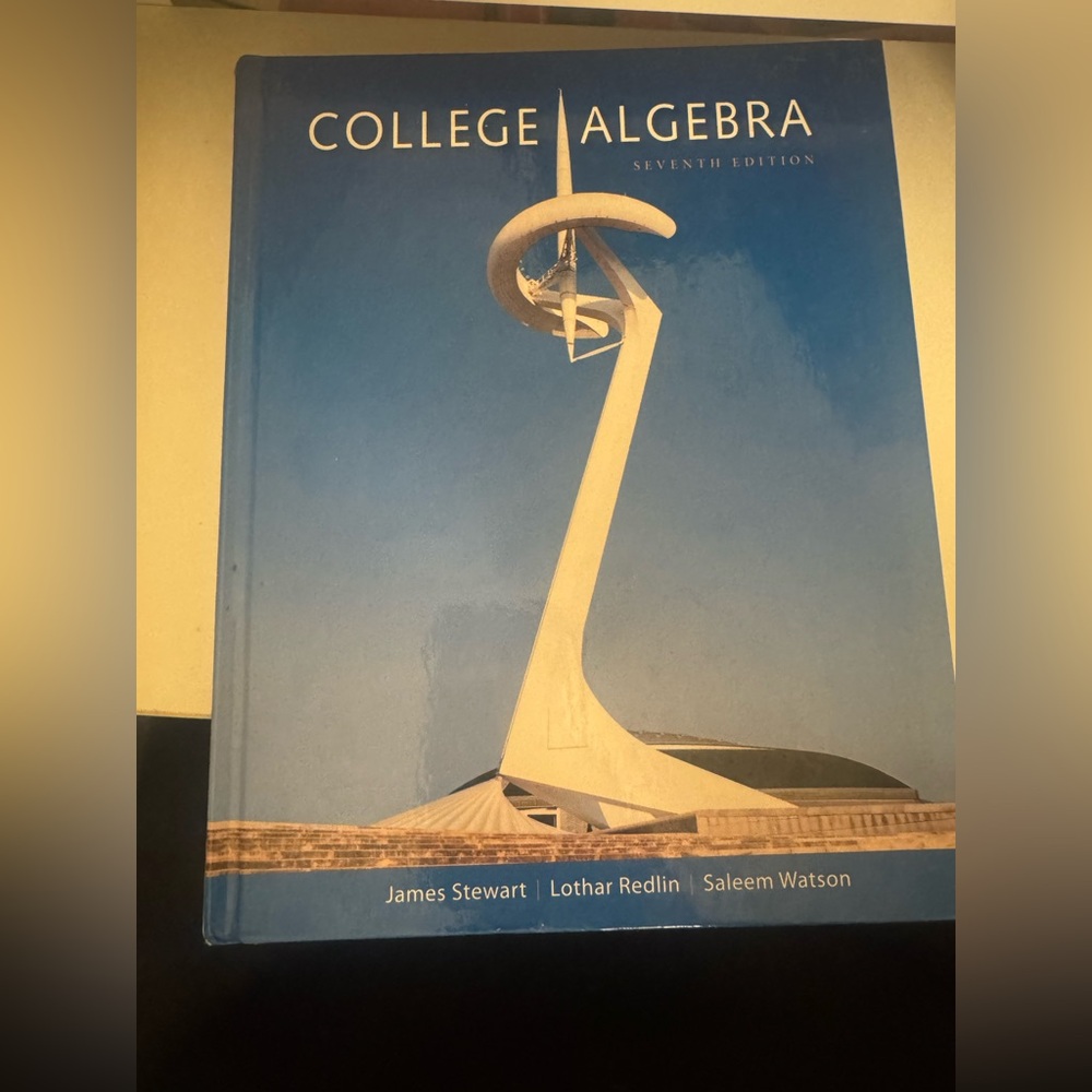 College Algebra Seventh Edition hardcover textbook